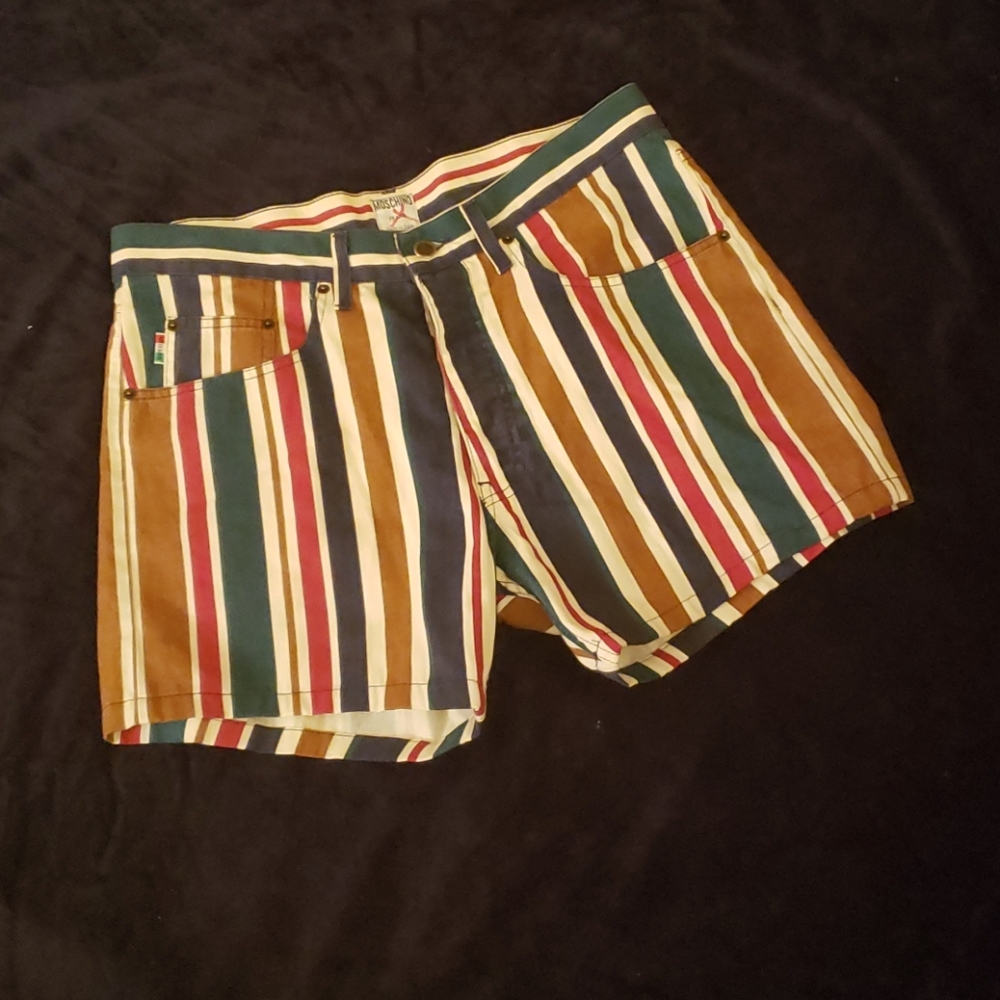 Vintage Moschino Jeans Striped Shorts